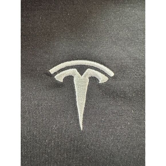 Tesla Elon Musk Men’s Black Golf Polo Shirt Electric Car XS Polyester Blend - Picture 3 of 7